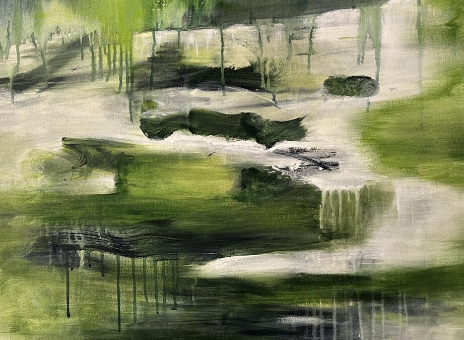 Between Water and Air 24 x 36 acrylic on canvas