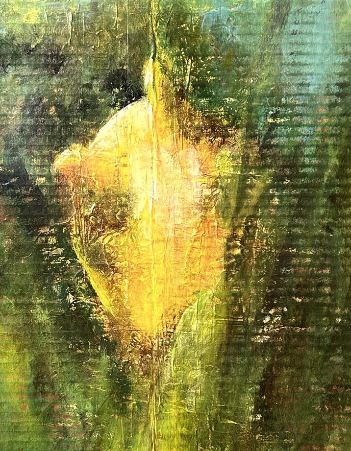 16x24 acrylic and mixed media on cardboard